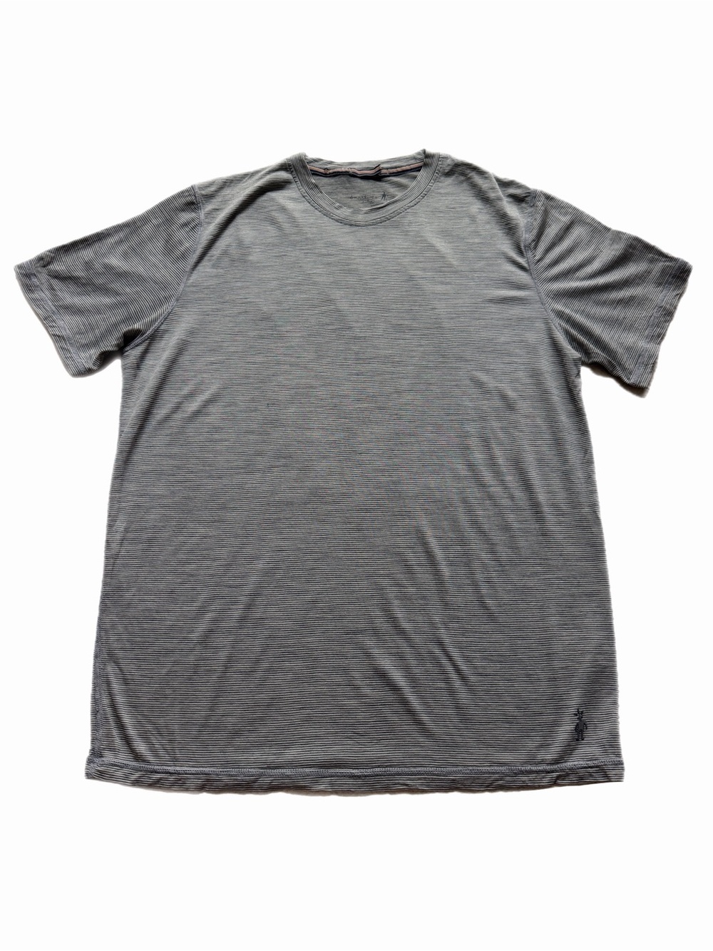 Smartwool Men’s 100% Merino Wool Striped Short Sleeve Tee L Base layer Gorpcore